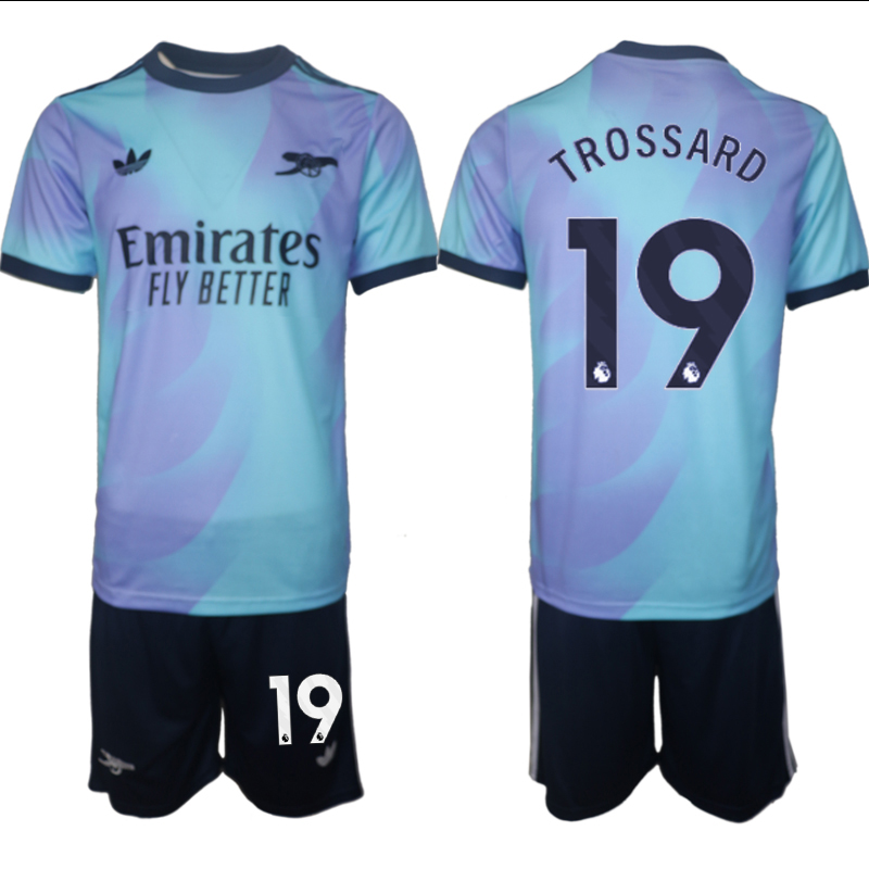 Men 2024-2025 Club Arsenal away Purple blue #19 Soccer Jersey->arsenal jersey->Soccer Club Jersey